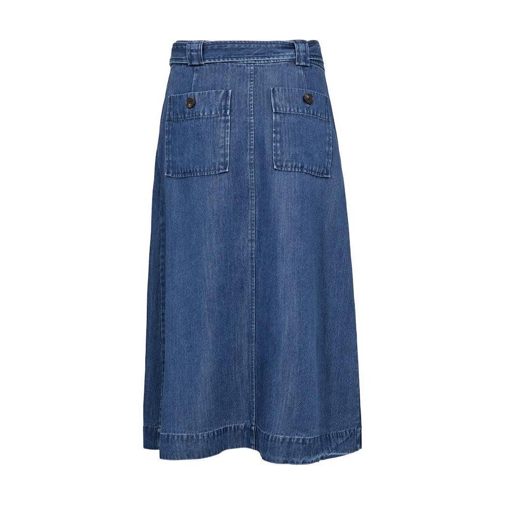Mos Mosh, Koda Dinem Skirt, Dark Blue-Mos Mosh-Minlillebutik.dk