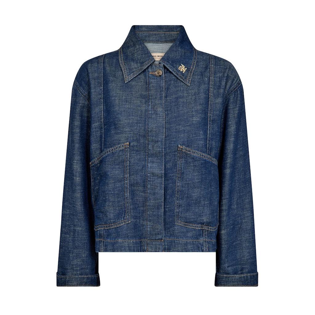 Mos Mosh, Eyla Arge Jacket, Dark Blue-Mos Mosh-Minlillebutik.dk
