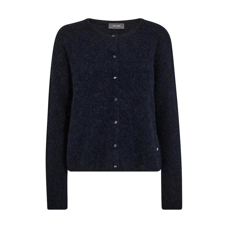 Mos Mosh, Almine Knit Cardigan, Salute Navy-Mos Mosh-Minlillebutik.dk