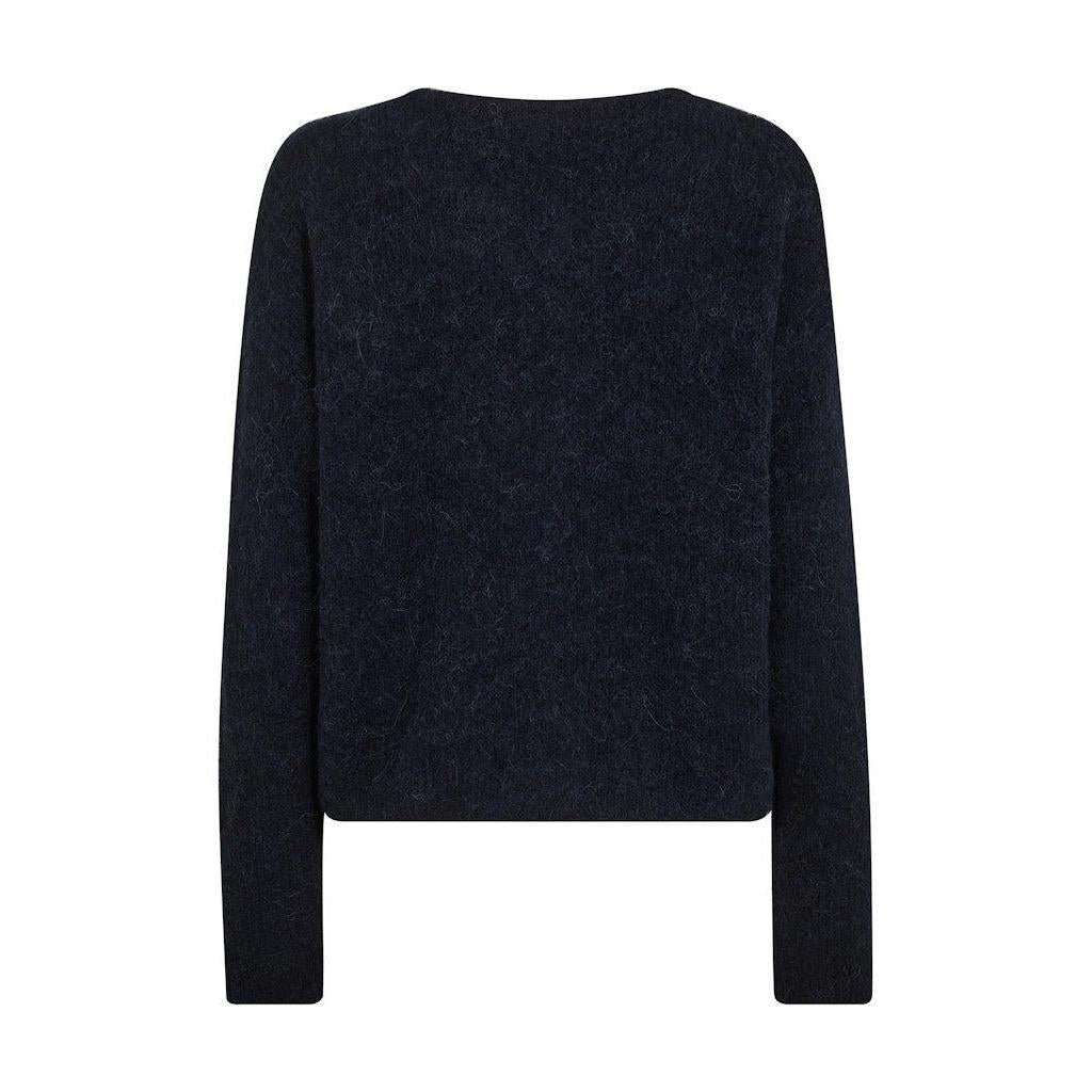 Mos Mosh, Almine Knit Cardigan, Salute Navy-Mos Mosh-Minlillebutik.dk