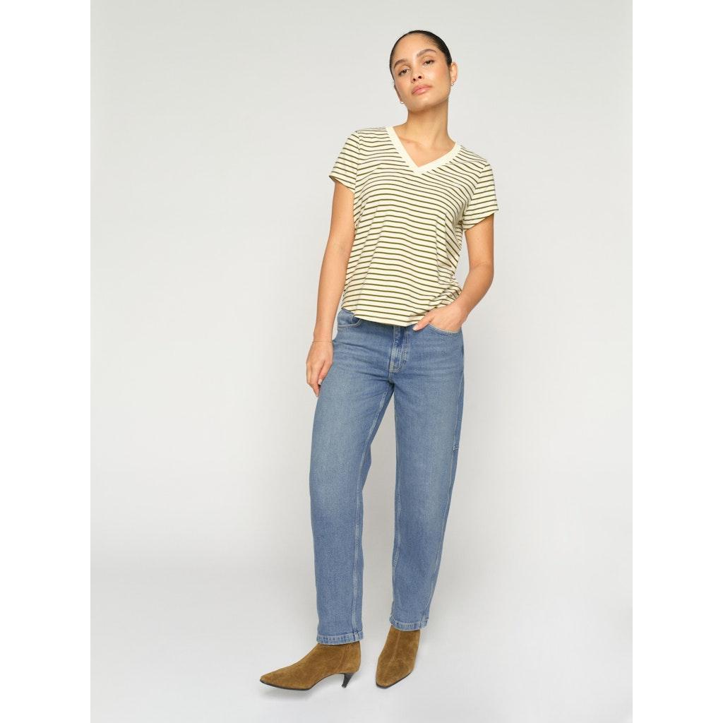 Mos Mosh, Aymen Galleon Jeans, Mid Blue, 30'-Mos Mosh-Minlillebutik.dk