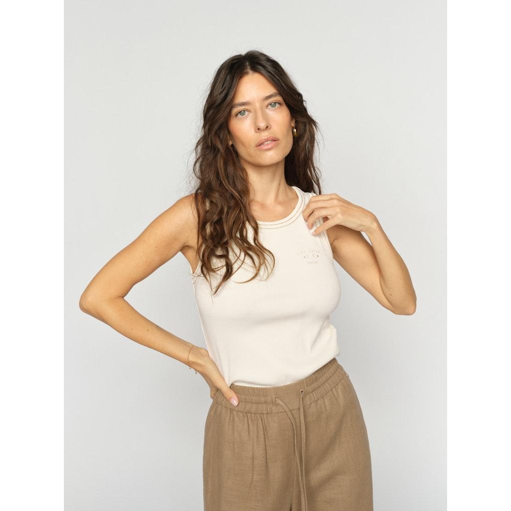 Mos Mosh, Ara Rib Tank Top, Ecru
