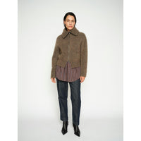 Mos Mosh, Hulda Knit Zip Cardigan, Bracken-Mos Mosh-Minlillebutik.dk