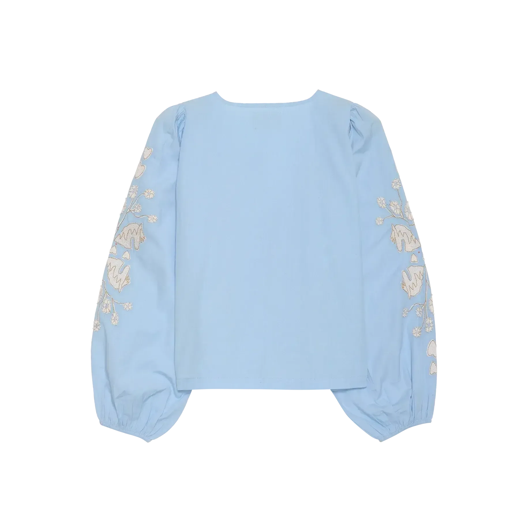 Sissel Edelbo, Maggan Top, Organic Cotton Light Blue-Sissel Edelbo-Minlillebutik.dk