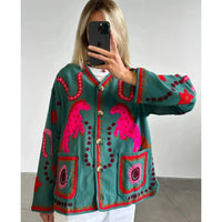 Sissel Edelbo, Maggie Jacket, Green-Sissel Edelbo-Minlillebutik.dk