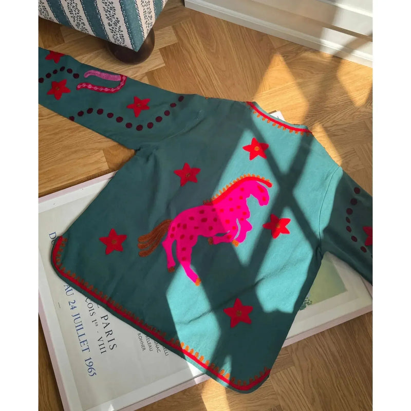 Sissel Edelbo, Maggie Jacket, Green-Sissel Edelbo-Minlillebutik.dk