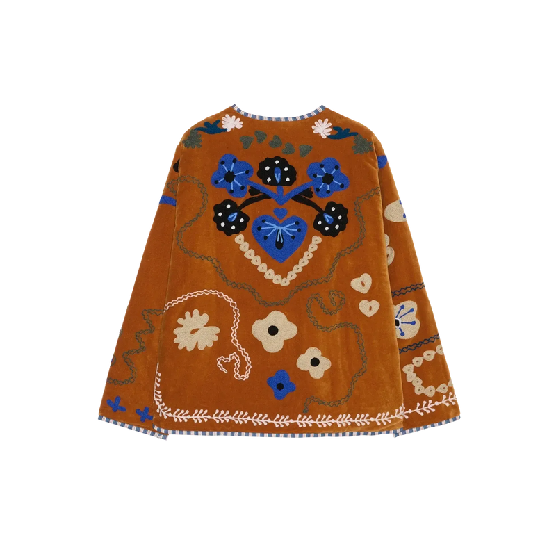 Sissel Edelbo, Maggie Jacket, Velvet Brown-Sissel Edelbo-Minlillebutik.dk