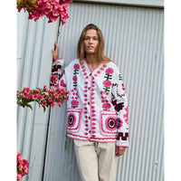 Sissel Edelbo, Maggie Jacket, Suzani Embroidery Flower, Onesize-Sissel Edelbo-Minlillebutik.dk