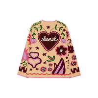 Sissel Edelbo, Maggie Jacket, Suzani Embroidery Peach, Onesize-Sissel Edelbo-Minlillebutik.dk