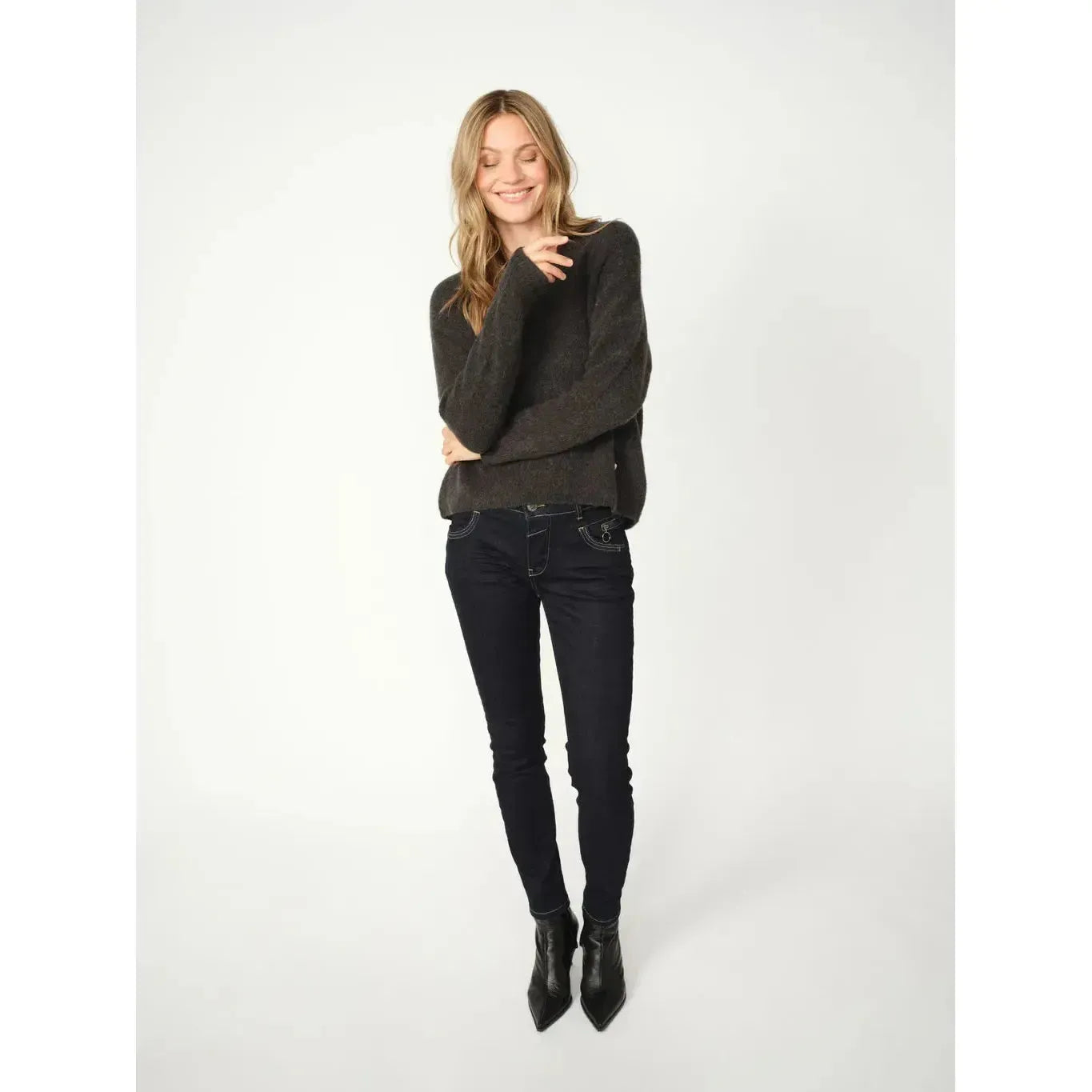 Mos Mosh, MMCarla Naomi Hybrid Jeans, Regular, Dark Blue-Mos Mosh-Minlillebutik.dk