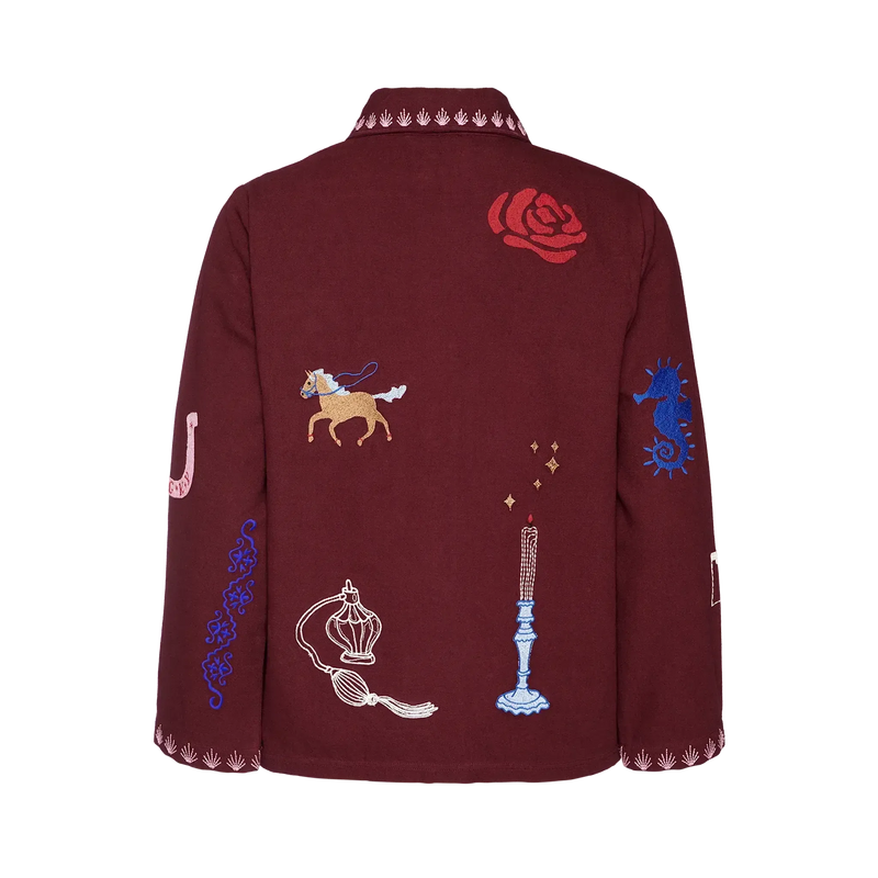 Sissel Edelbo, My Jacket, Burgundy-Sissel Edelbo-Minlillebutik.dk