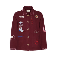 Sissel Edelbo, My Jacket, Burgundy-Sissel Edelbo-Minlillebutik.dk