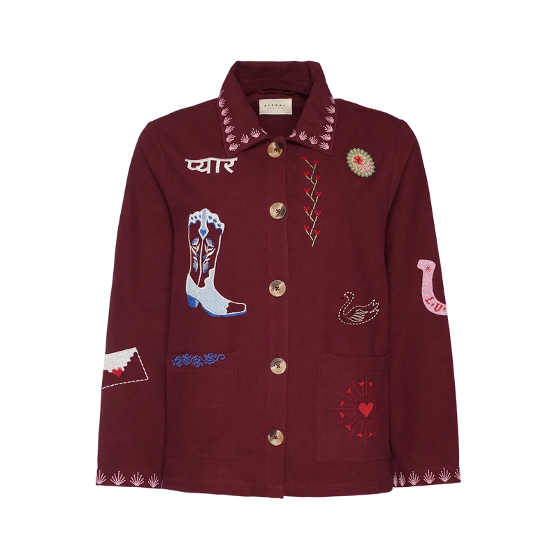 Sissel Edelbo, My Jacket, Burgundy-Sissel Edelbo-Minlillebutik.dk