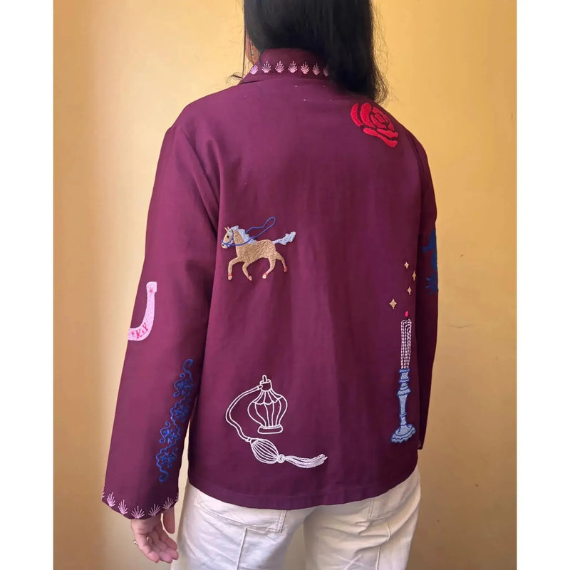 Sissel Edelbo, My Jacket, Burgundy-Sissel Edelbo-Minlillebutik.dk