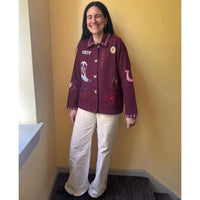 Sissel Edelbo, My Jacket, Burgundy-Sissel Edelbo-Minlillebutik.dk