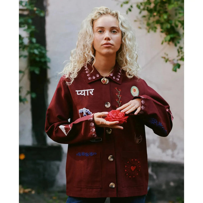 Sissel Edelbo, My Jacket, Burgundy-Sissel Edelbo-Minlillebutik.dk