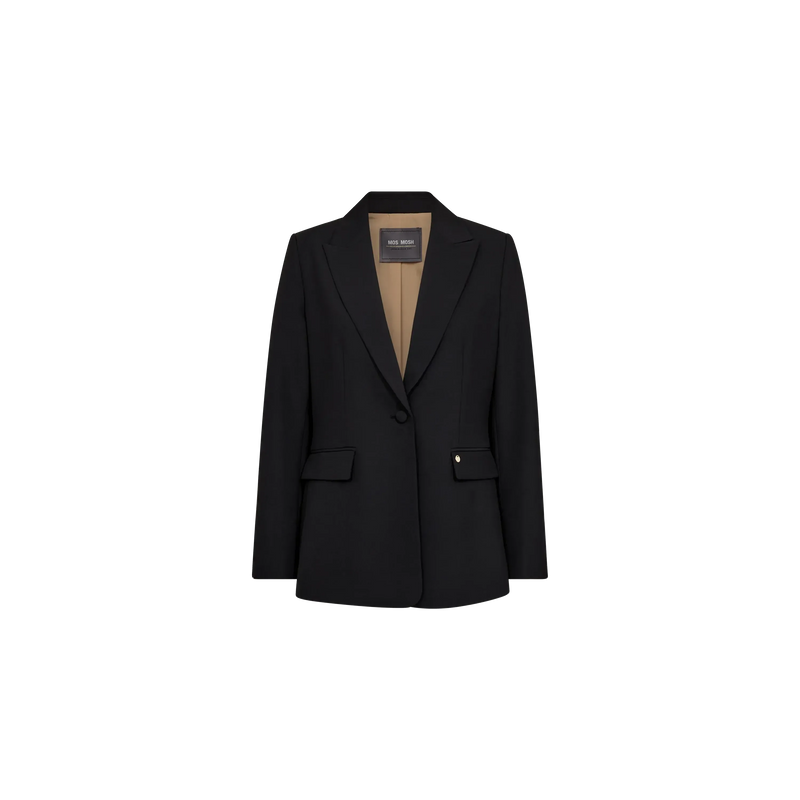 Mos Mosh, Leonora Miley Blazer, Black-Mos Mosh-Minlillebutik.dk