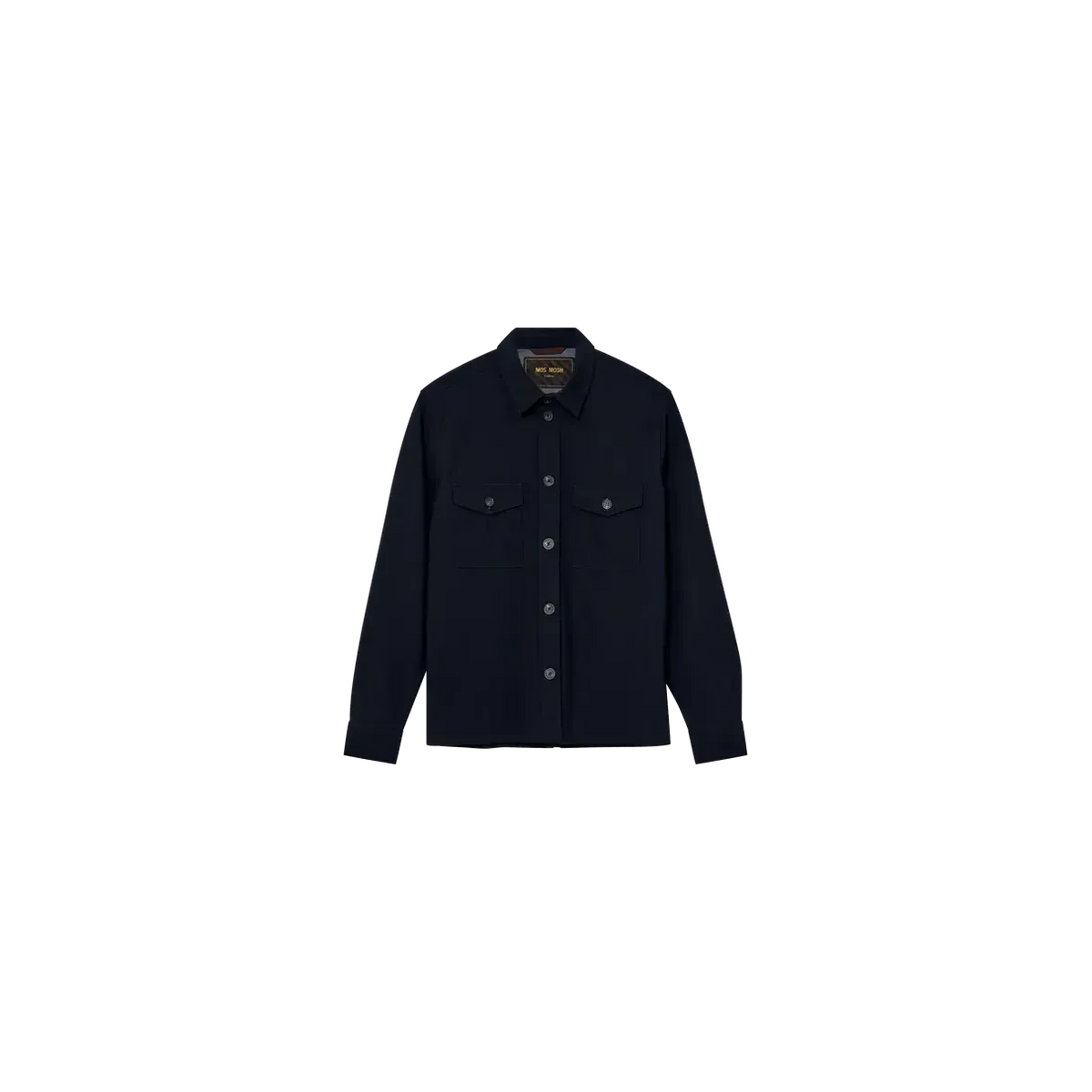Mos Mosh Gallery, Birk Traver Overshirt, Navy-Mos Mosh Gallery-Minlillebutik.dk