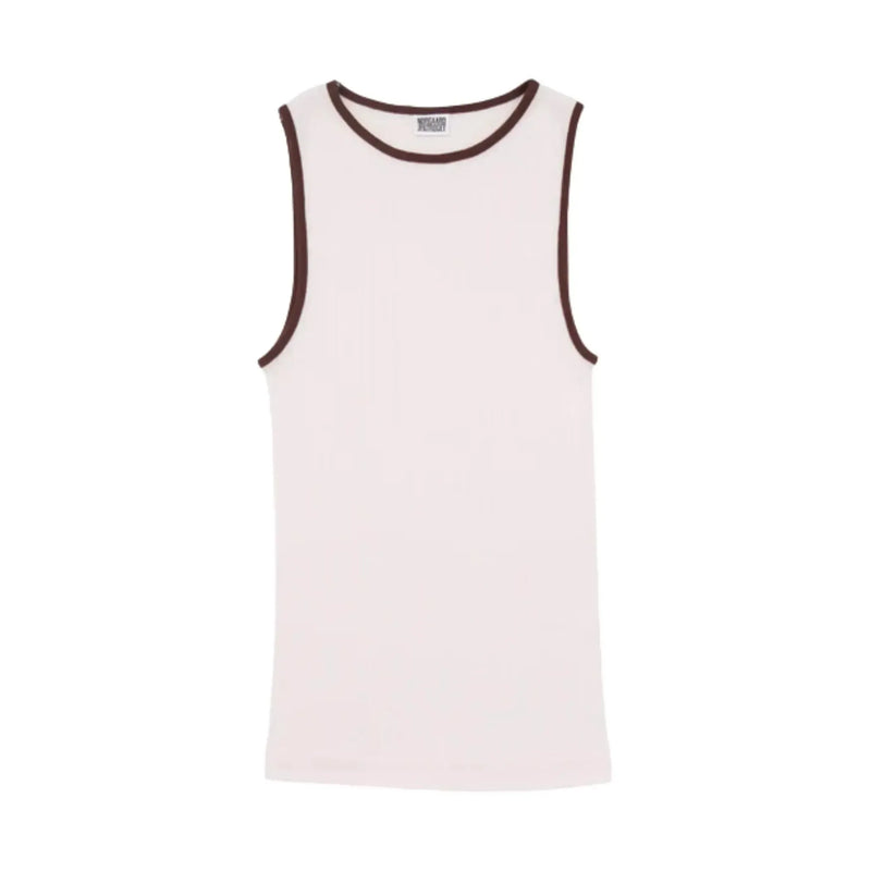 Nørgaard Paa Strøget, NPS Tank Top Kontrast, Rose/Brown, One Size-Nørgaard paa Strøget-Minlillebutik.dk