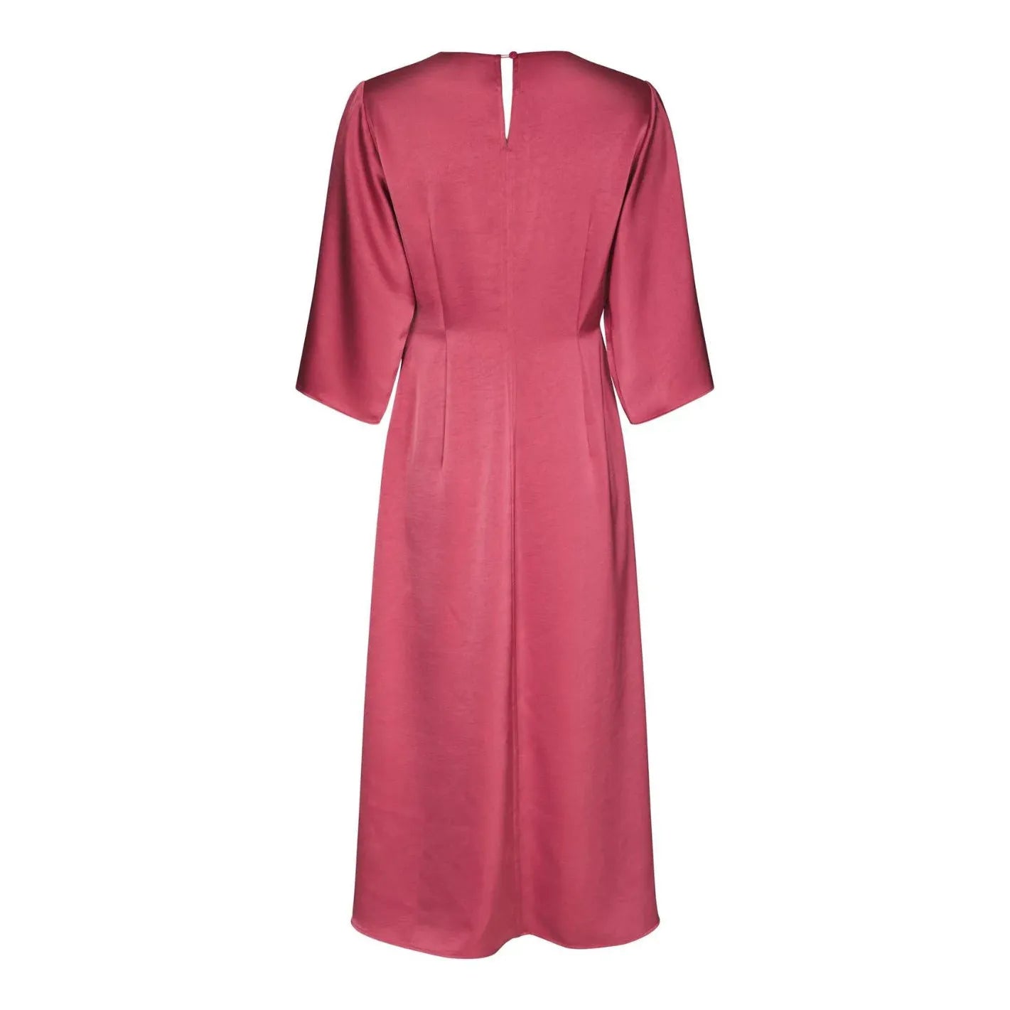 Neo Noir, Remara Heavy Sateen Dress, Cherry Pink