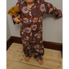 Sissel Edelbo, Nuit MINI Pyjamas Set, Brown Flower-Sissel Edelbo Mini-Minlillebutik.dk