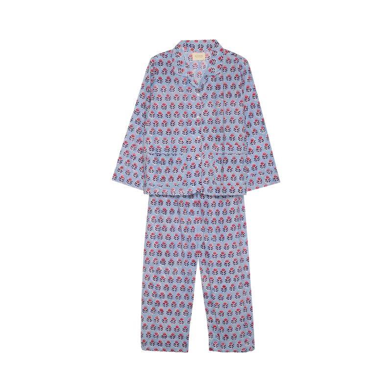 Sissel Edelbo, Nuit Pyjamas Set, Organic Cotton Blue Sky-Sissel Edelbo-Minlillebutik.dk