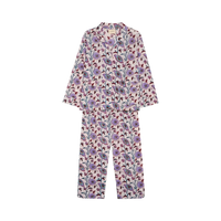 Sissel Edelbo, Nuit Pyjamas Set, Organic Cotton Purple Flower-Sissel Edelbo-Minlillebutik.dk