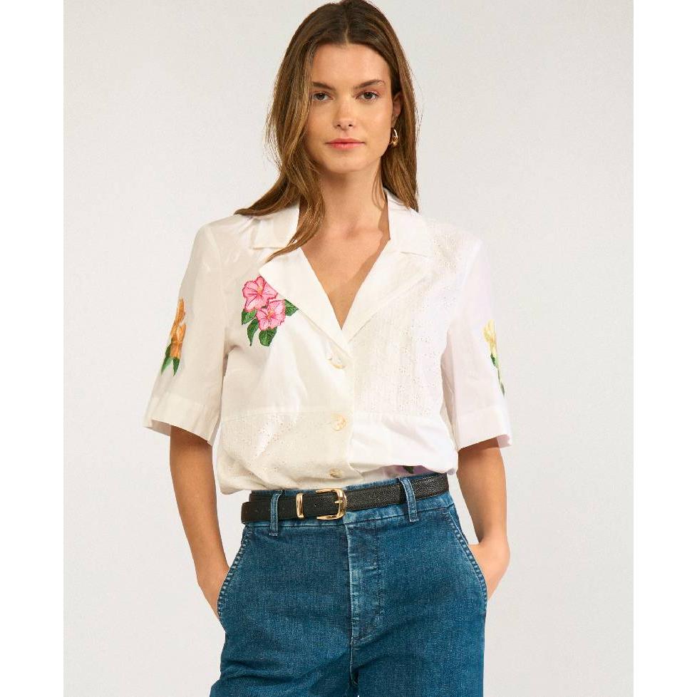 Nümph, Numaia Shirt, Bright White-Nümph-Minlillebutik.dk