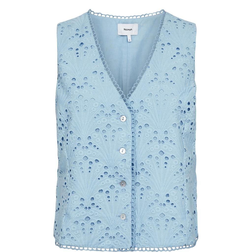 Nümph, Numaya Vest, Placid blue-Nümph-Minlillebutik.dk