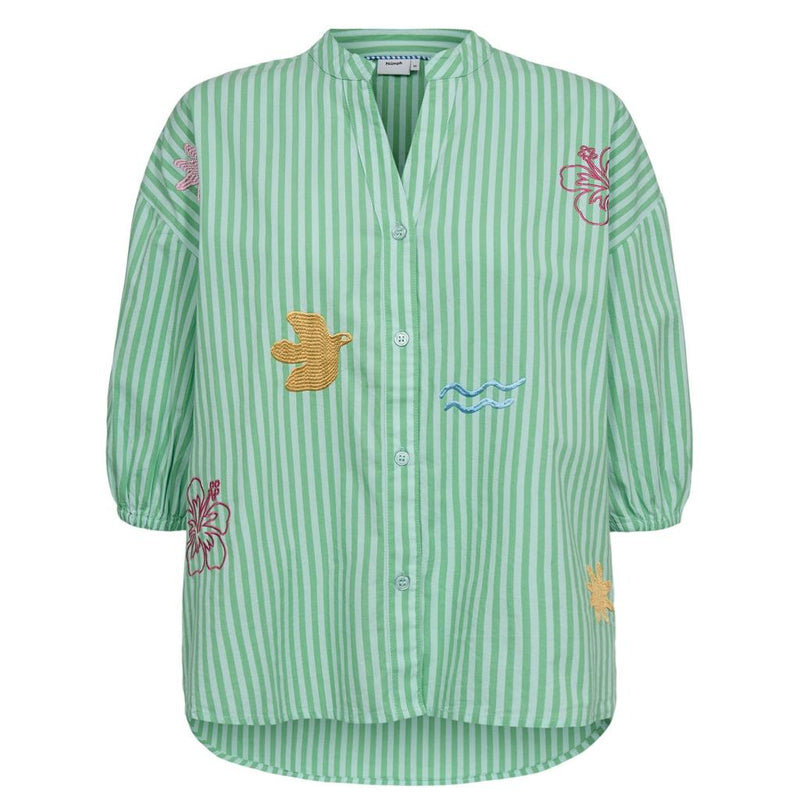 Nümph, Nuseanne Shirt, Absinthe Green-Nümph-Minlillebutik.dk