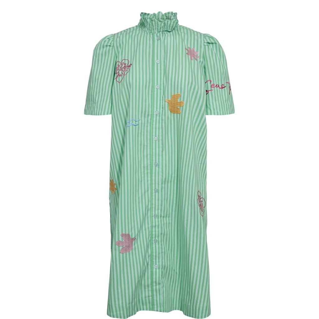Nümph, Nuseanne Dress, Absinthe Green-Nümph-Minlillebutik.dk