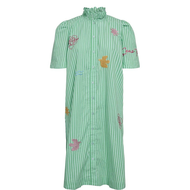 Nümph, Nuseanne Dress, Absinthe Green-Nümph-Minlillebutik.dk