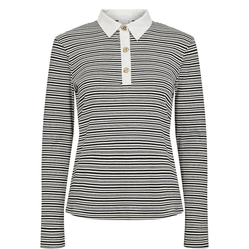 Nümph, Nusemma LS Polo, caviar-Nümph-Minlillebutik.dk