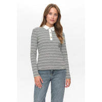 Nümph, Nusemma LS Polo, caviar-Nümph-Minlillebutik.dk