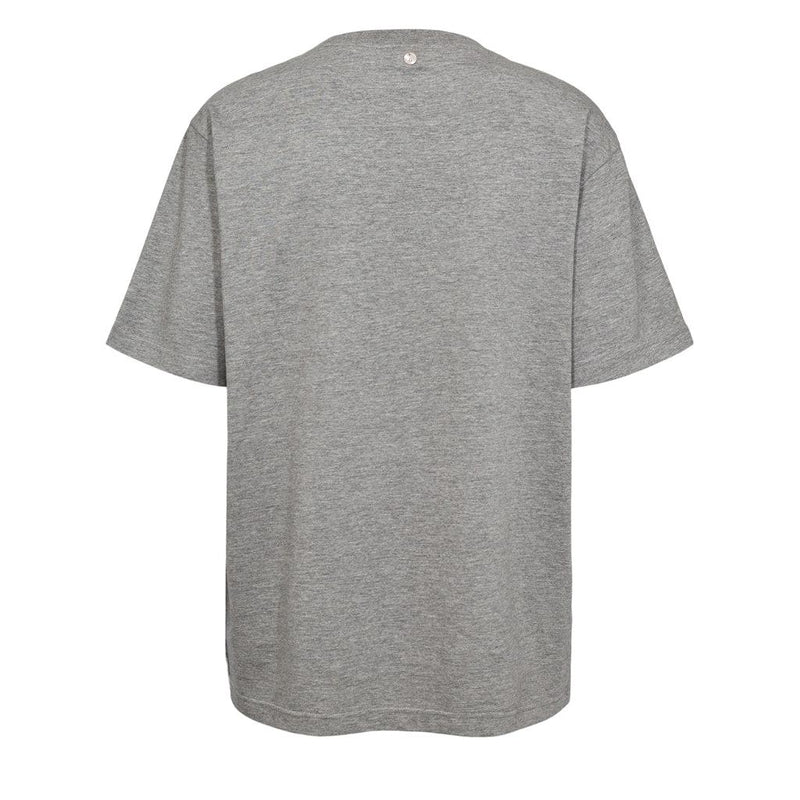 Nümph, Nuprema Oversize Tee, Medium Grey Melange-Nümph-Minlillebutik.dk