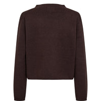 Nümph, Nucarma Crop Pullover, Black Coffee-Nümph-Minlillebutik.dk