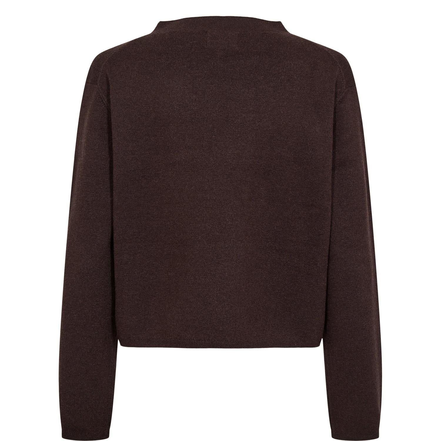 Nümph, Nucarma Crop Pullover, Black Coffee-Nümph-Minlillebutik.dk