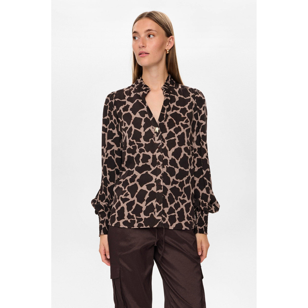 Nümph, Nuhana Shirt, Black Coffee-Nümph-Minlillebutik.dk