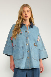 Nümph, Nudenma Oversize Shirt, Medium Blue Denim