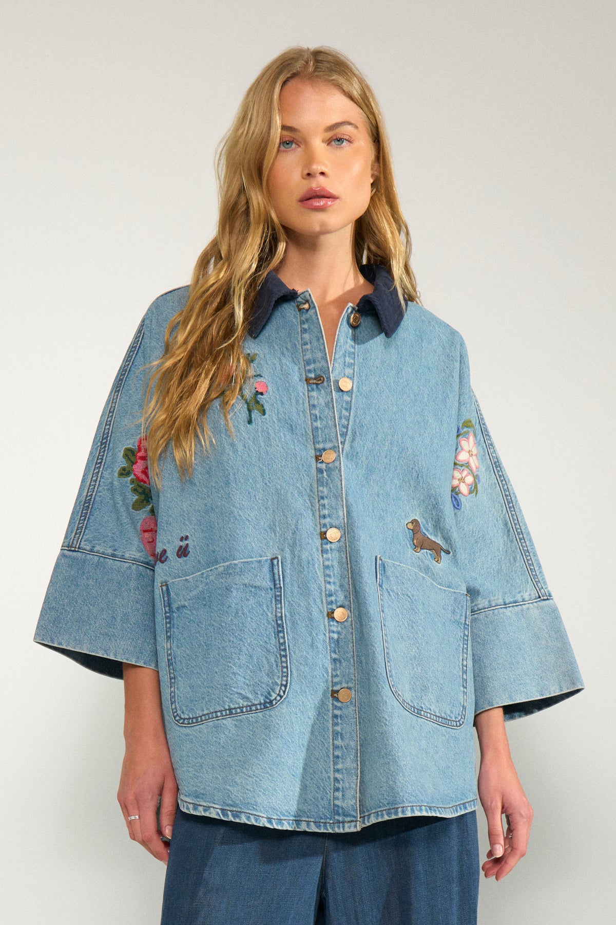 Nümph, Nudenma Oversize Shirt, Medium Blue Denim