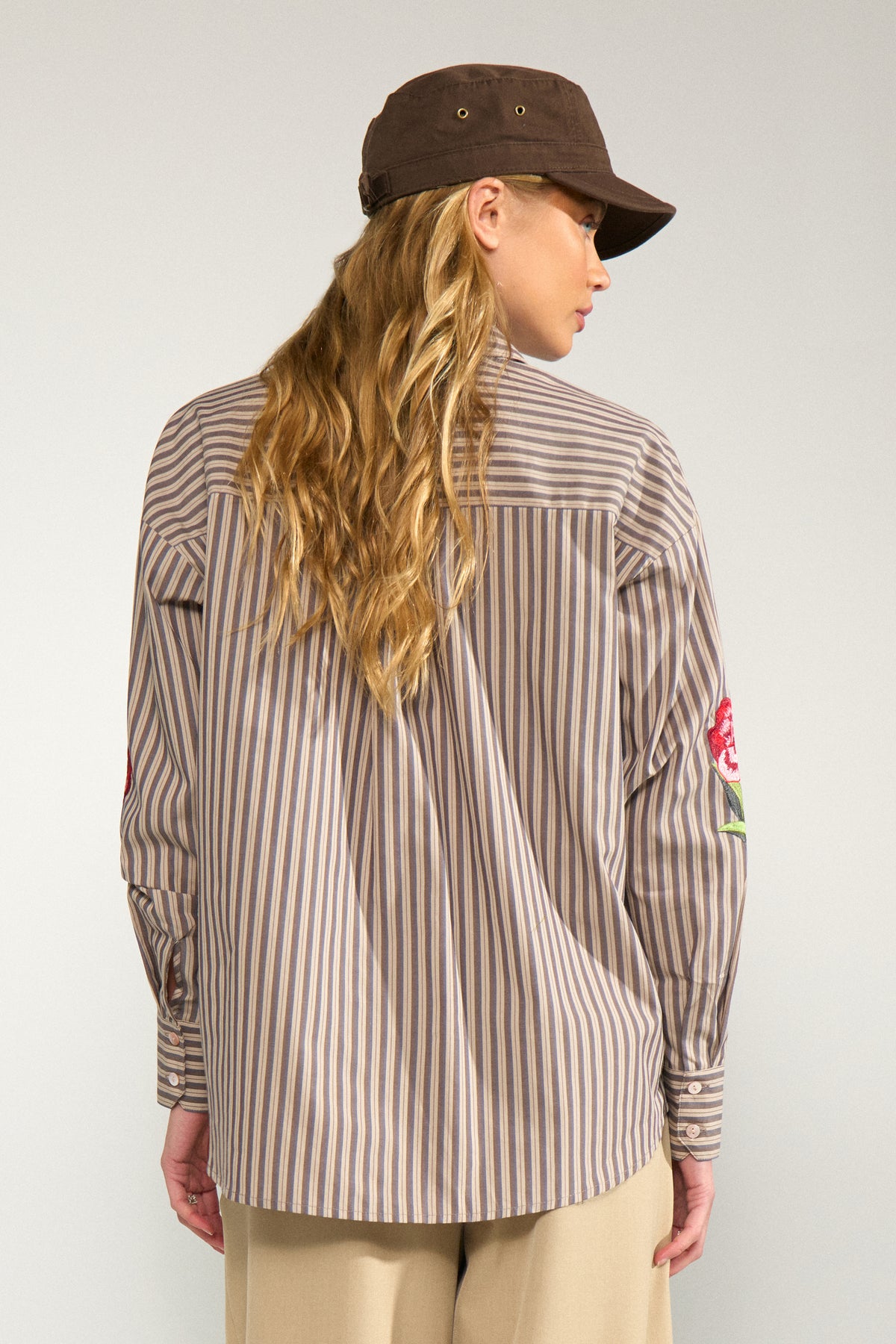 Nümph, Nukacey Embrodery Shirt, Deep Taupe