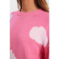 Nümph, Nuheavenly Pullover, Pink Carnation-Nümph-Minlillebutik.dk