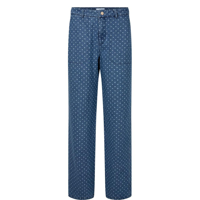 Nümph, Nuhaddie Pants, Medium Blue Denim-Nümph-Minlillebutik.dk