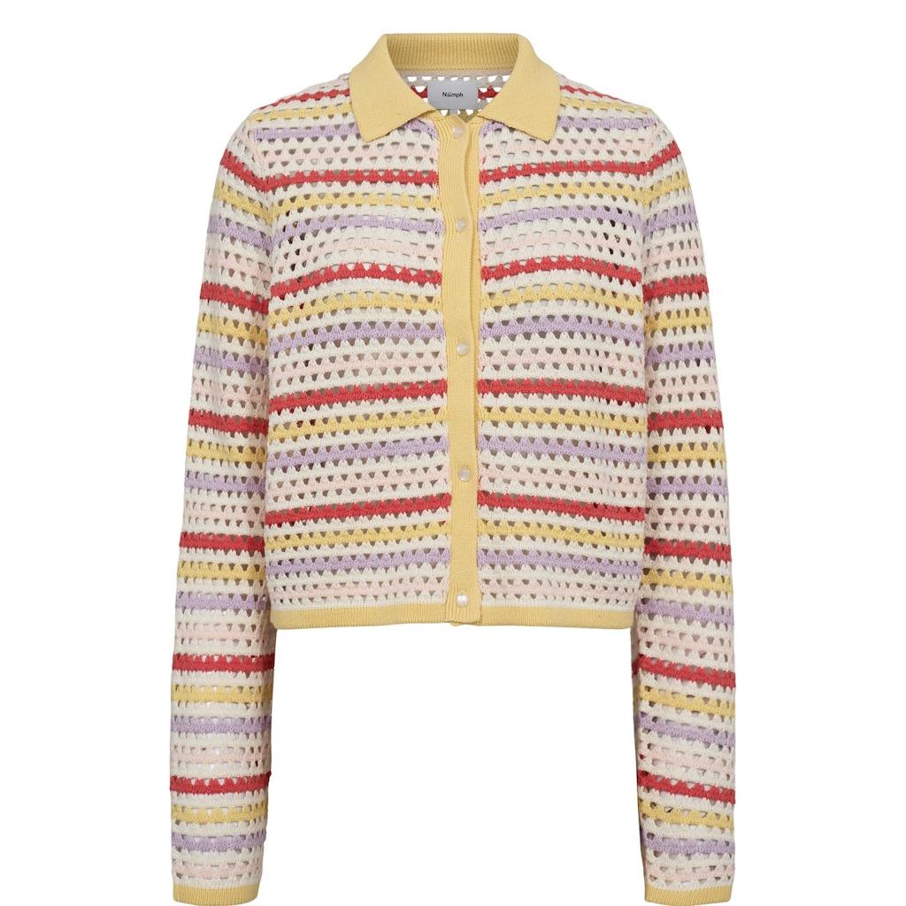 Nümph, Nunancy Cardigan, Popcorn-Nümph-Minlillebutik.dk