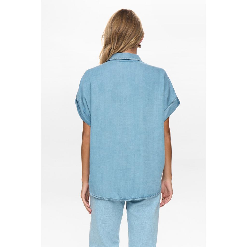 Nümph, Nuelida Sleeveless Shirt, Light Blue Denim-Nümph-Minlillebutik.dk