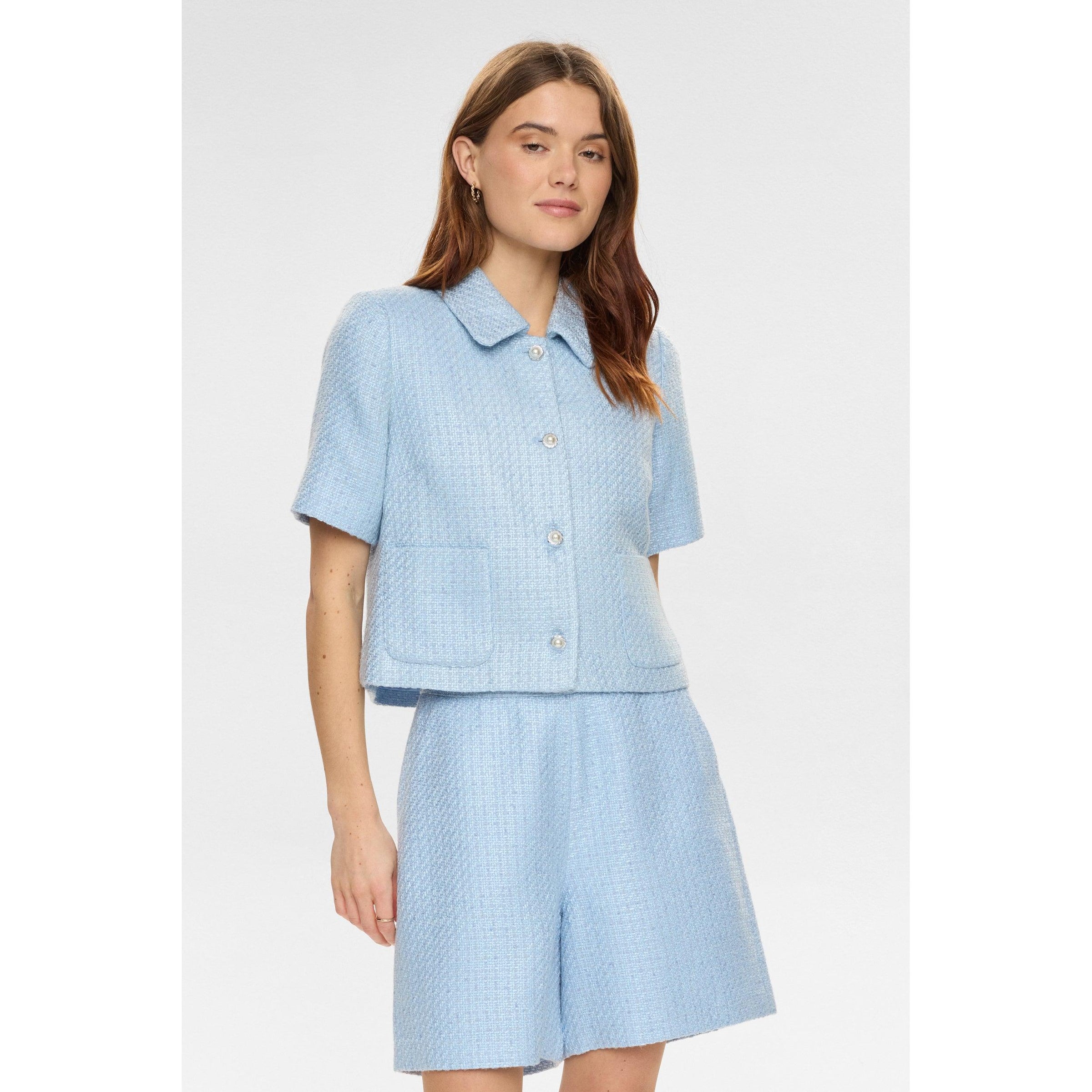 Nümph, Nushana jakke, Airy blue-Nümph-Minlillebutik.dk