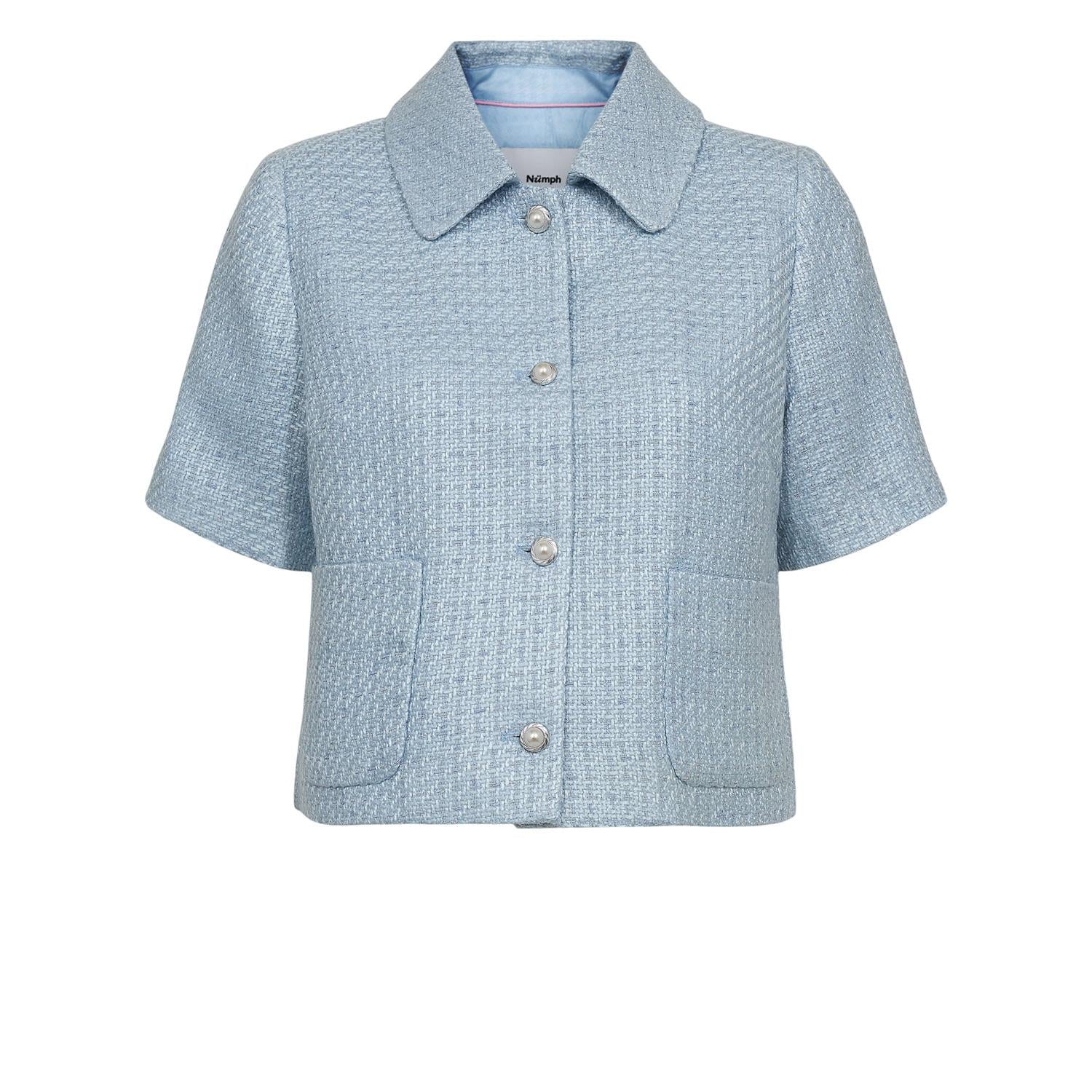 Nümph, Nushana jakke, Airy blue-Nümph-Minlillebutik.dk