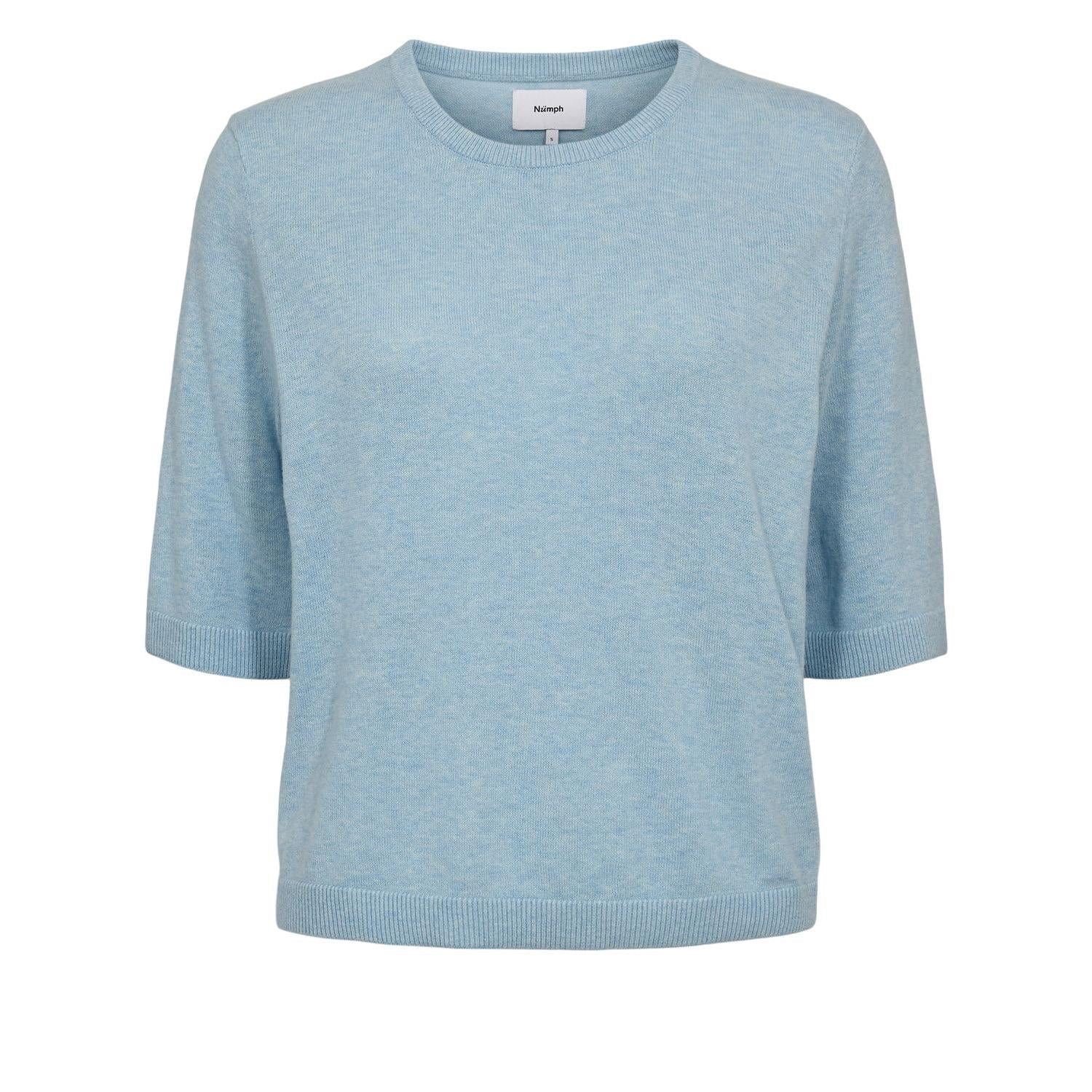 Nümph, Nucally pullover, Airy Blue-Nümph-Minlillebutik.dk