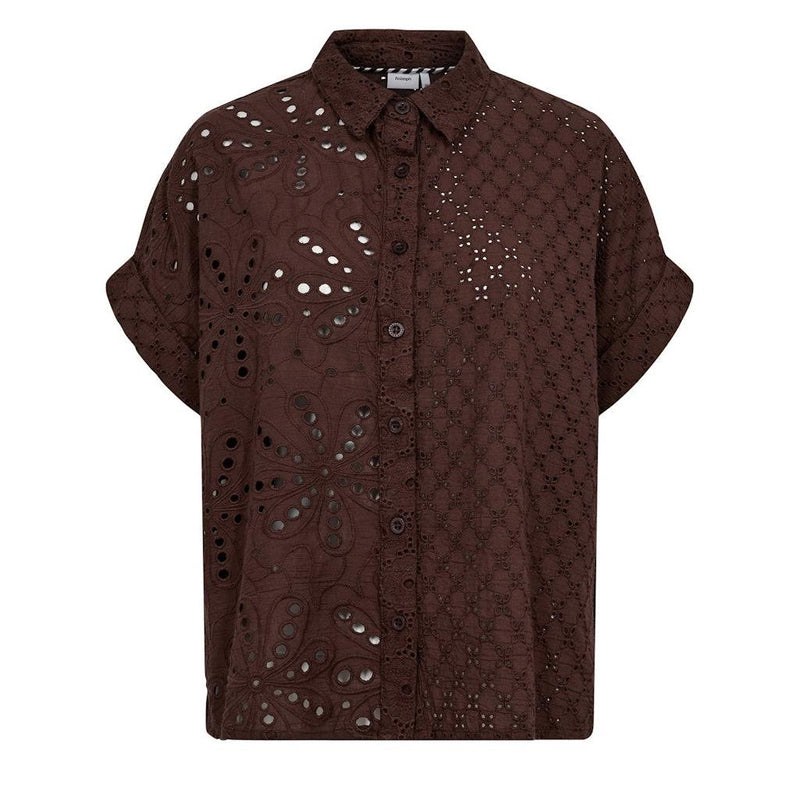 Nümph, Nupalma Sleeveless Shirt, Chicory Coffee-Nümph-Minlillebutik.dk