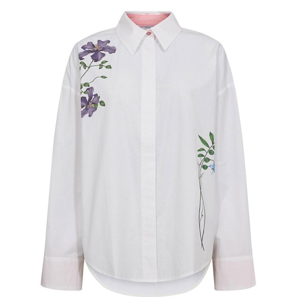 Nümph, Nuflory Shirt, Bright White-Nümph-Minlillebutik.dk